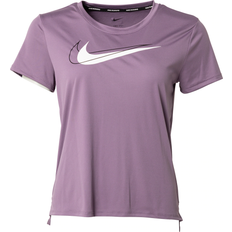 Nike Dri-FIT Swoosh Run Running Top Women - Dark Raisin/White