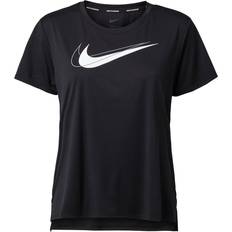 Nike Dri-FIT Swoosh Run Running Top Women - Black/White