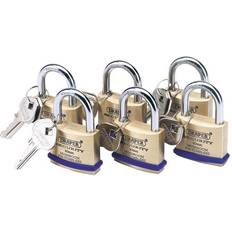 Draper Solid Brass 6x40mm Padlock 67659