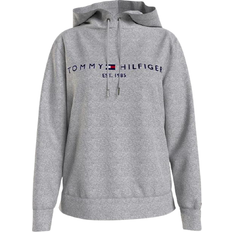 Tommy Hilfiger Essential Logo Hoody - Light Grey Htr