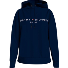 Tommy Hilfiger Vrouw Truien Tommy Hilfiger Essential Hoodie Met Logo - Lichtblauw