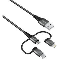 USB A-USB Micro B/USB C/Lightning
