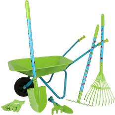 Metallo Giocattoli da giardinaggio Legler Large Garden Set with Wheelbarrow