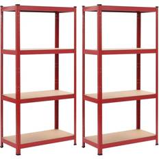 Rouge Étagères vidaXL - Étagère 80x160cm 2pcs