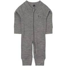 18-24M Superundertøy Lindberg Rib Merino Overall - Grey Melange