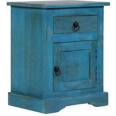 Blue - Wood Bedside Tables vidaXL - Bedside Table 30x40cm