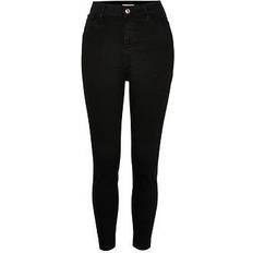 River Island High Waisted Skinny Jeans - Black