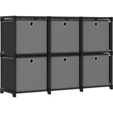 Grey Shelving Systems vidaXL 6 Cube Shelving System 103x72.5cm