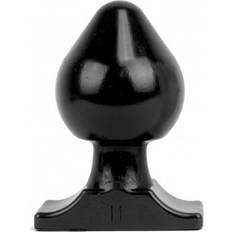 Libre de Ftalatos Tapones anales All Black Vinyl Anal Plug 19cm