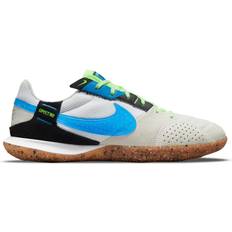 Nike Suede Football Shoes Nike Streetgato IC - White/Black/Light Photo Blue