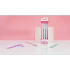 Brushworks Precision Pastel Eyebrow Razors Multi colour