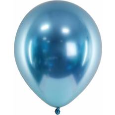 PartyDeco Chrome Balloner, Blå
