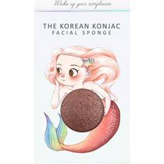 Konjac-Schwämme The Konjac Sponge Company Mythical Mermaid Konjac Sponge Box and Hook Red Clay 30g