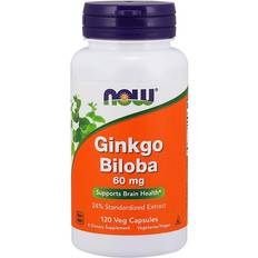 NOW Foods Ginkgo Biloba, 60mg 120 vcaps