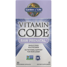 Vitamins & Supplements Garden of Life Vitamin Code Raw Prenatal 30 Capsules