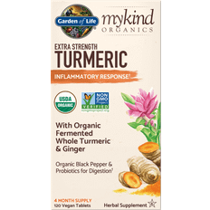 Garden of Life mykind Organics Herbal Turmeric Extra Strength 120 Tablets