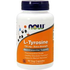 L tyrosine Now Foods L-Tyrosine 750 mg 90 Capsules 90 stk
