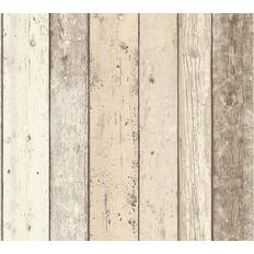 Carte da parati A.S. Creation Papier peint Best of Wood`n Stone 2nd Edition in Beige Braun Weiß 895110