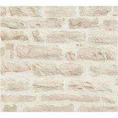 Carte da parati A.S. Creation Papier peint Best of Wood`n Stone 2nd Edition in Beige Creme 355803