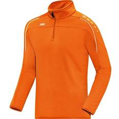 Herr - Orange - Träningsplagg Tröjor JAKO Classico Zip Top - Neon Orange