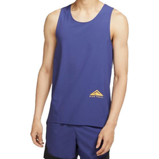 Singleter NIKE Dri-FIT Rise 365 Trail Running Tank Top Men - Ghost/Dark Purple Dust