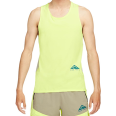 Singleter NIKE Dri-FIT Rise 365 Trail Running Tank Top Men - College Grey/Light Lemon Twist