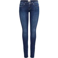 Only Coral Life Slim Skinny Fit Jeans - Blue/Dark Blue Denim