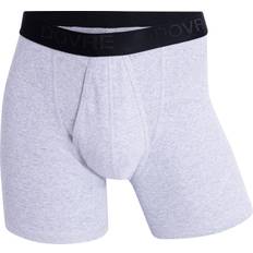 Kalsonger med gylf Dovre Gylf Rib Boxer - Light Grey