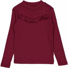 Wheat Ruffle Rib T-Shirt - Red Plum (0252e-007-2390)