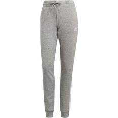 Viscosa Pantaloni & Shorts Adidas Essentials Slim Tapered Cuffed Pant - Grey Heather/White Female