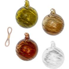 Transparent Décorations de Sapin de Noël Ferm Living Twirl Décoration de Sapin de Noël 9cm 4pcs