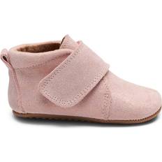 Skind hjemmesko Pom Pom Slippers - Rose Glitter