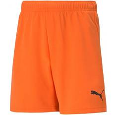 Orange Trousers Children's Clothing Puma teamRISE Short Kids - Golden Poppy/Puma Black