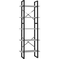 Metall Bücherregale vidaXL 5-Tier Bücherregal 175cm