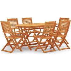 vidaXL 3087155 Ensemble repas de patio, 1 Table incluse 6 Chaises