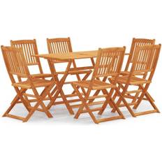 Pliable Ensembles repas de patio vidaXL 3087154 Ensemble repas de patio, 1 Table incluse 6 Chaises