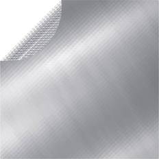 Poolöverdrag 488 vidaXL Pool Cover Silver Ø4.88m