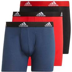 Ondergoed Adidas Logo Boxer Briefs 3-pack - Black/Crew Navy/Scarlet