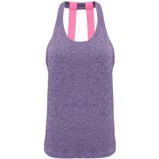 Double Strap Back Vest Women - Purple Melange