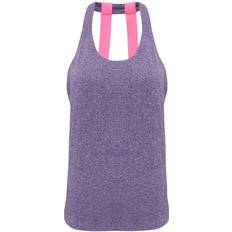 Tridri Double Strap Back Vest Women - Purple Melange