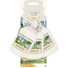 Car Air Fresheners Yankee Candle Car Jar Clean Cotton 3pcs