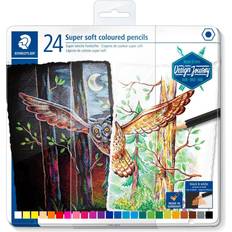 Wasserabweisend Buntstifte Staedtler Colouring Pencils Super Soft Lead Tin of 24 149C M24 Multicoloured