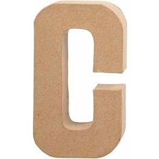 Beige Crafts Pappbokstav H: 20,5 cm C