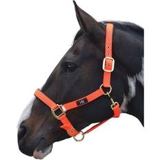 Naranja Cabezadas y Riendas Hy Equestrian Collar de cabeza Grand Prix Azul/Gris/Marrón