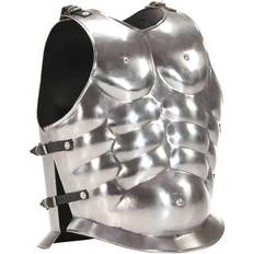 vidaXL Roman Soldier Body Armour Cuirass Replica Larp Silver Steel