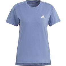 Adidas Designed To Move Aeroready T-shirt Women - Crew Blue/White