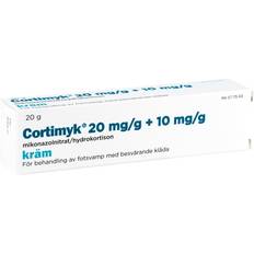 Hydrokortison Receptfria läkemedel Cortimyk 20 mg/g/ 10 mg/g 20g Kräm