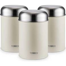 Tower Infinity Stone Cream Kitchen Container 3pcs