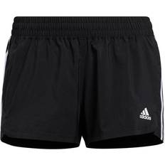 3XL - Nainen Shortsit Adidas Pacer 3 Stripes Woven Shorts - Black/White