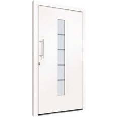 Blanco - Sí Puertas Exteriores vidaXL - Puerta Exterior Derecha (110x210cm)